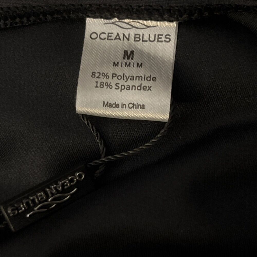 Ocean Blues Women’s Strappy Full Coverage Black Bikini Bottoms. Size Medium - Picture 4 of 9